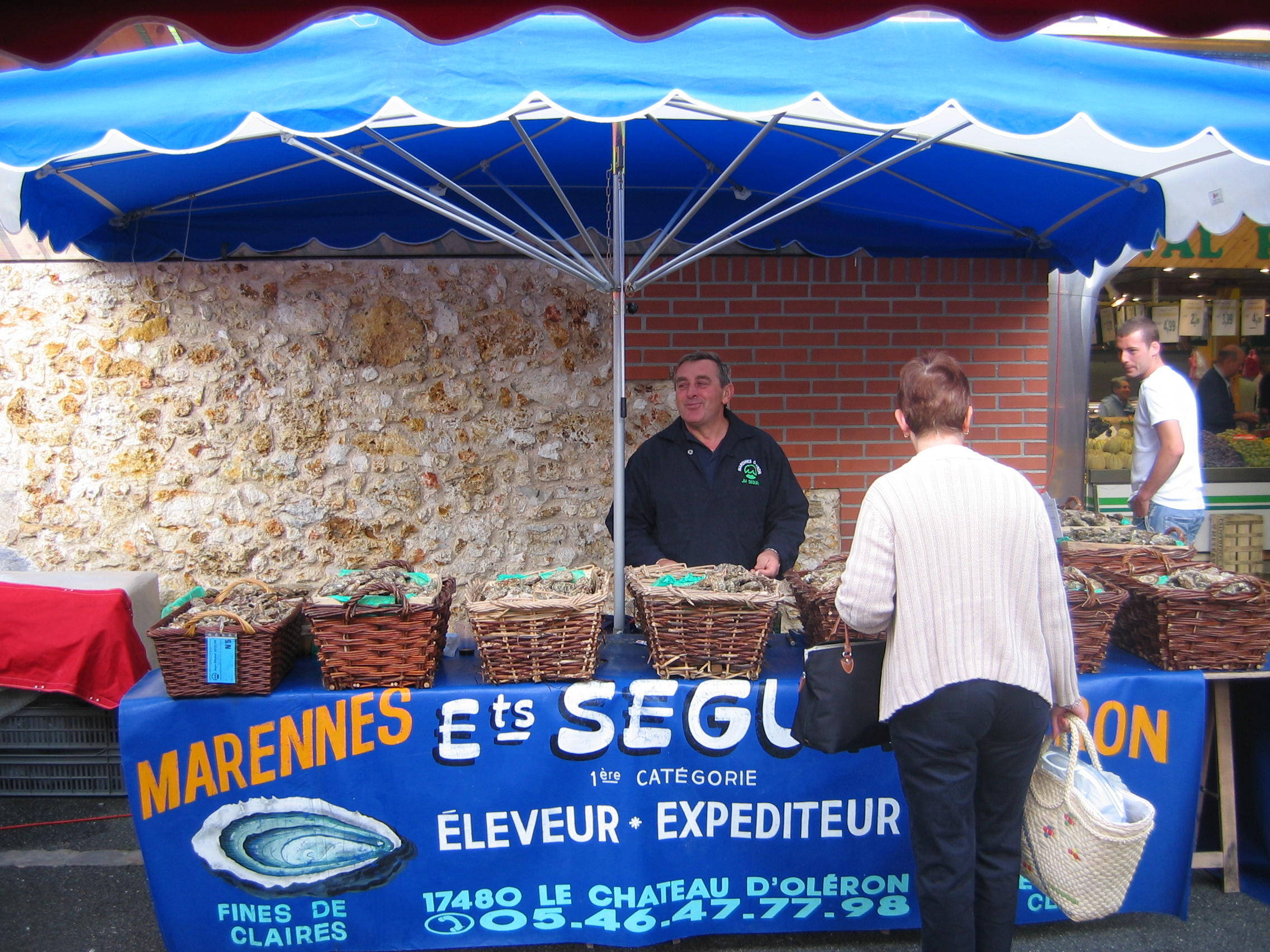 huitres seguin marché